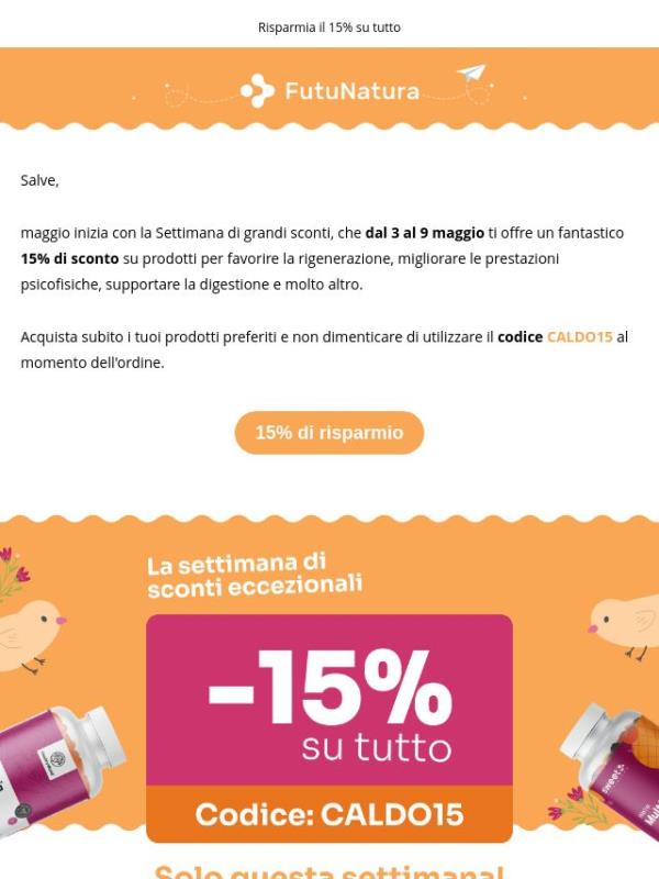 Offerta primaverile 🤸🏼‍♂️
