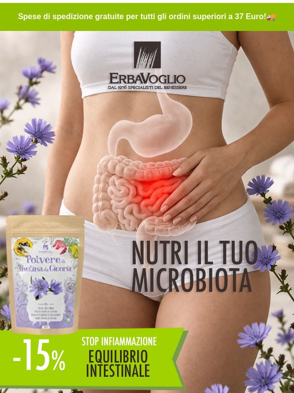 Scopri l’Inulina da Cicoria: fibra naturale per equilibrio e leggerezza ogni giorno 🌿