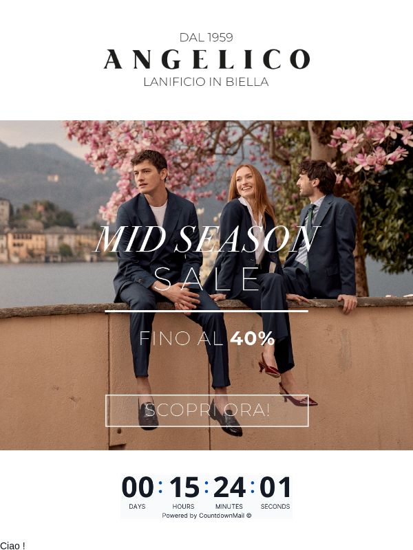Termina oggi: -40% + spedizione gratis ⏰