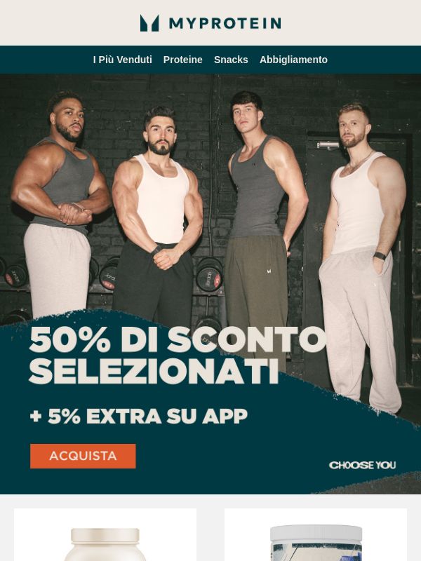 Inizia Ora 📣 -50% sui Bestseller Selezionati