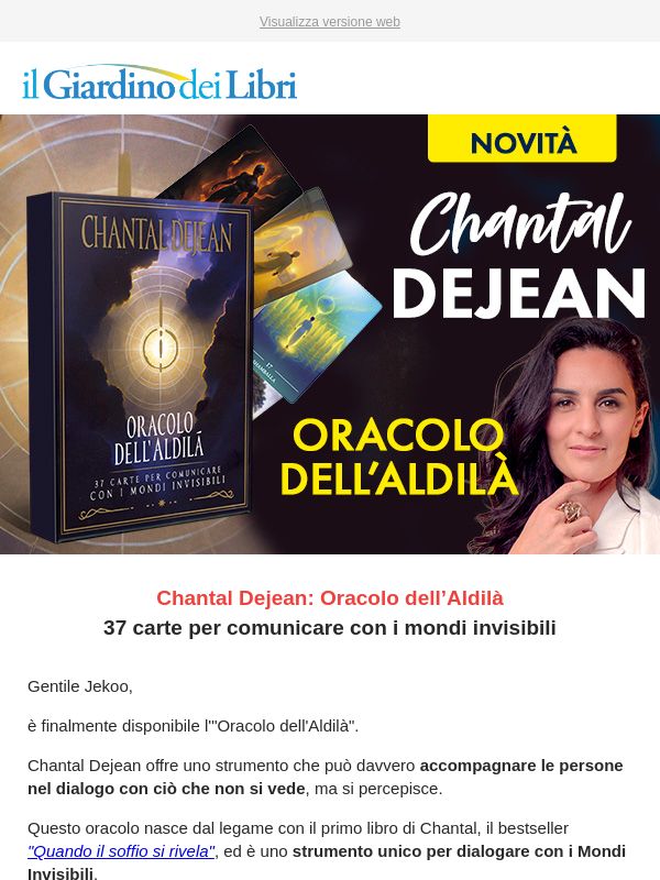 Chantal Dejean: L'Oracolo dell'Aldilà - NOVITÀ