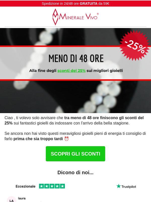 Gli sconti del 25% stanno per scadere 🧭