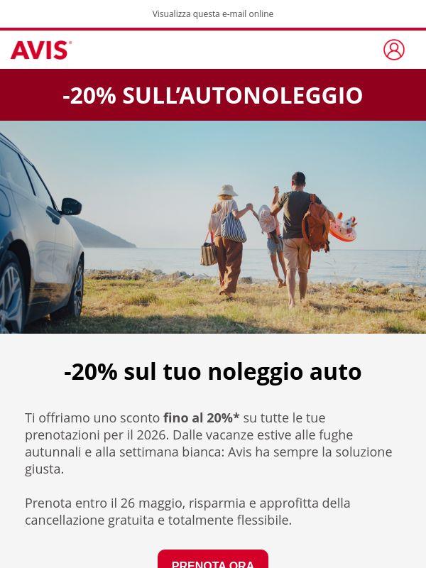 Offerta attiva: prenota ora e risparmia