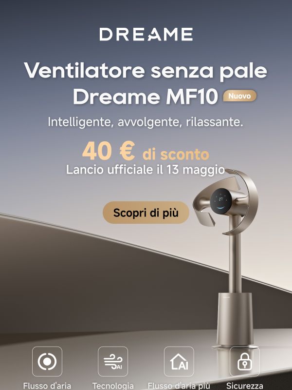 Sta arrivando qualcosa di fantastico: il ventilatore senza pale Dreame MF10 🌬️