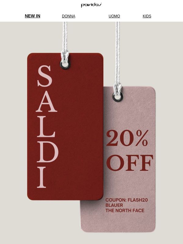 ⚡ FLASH20: -20% su Blauer & The North Face