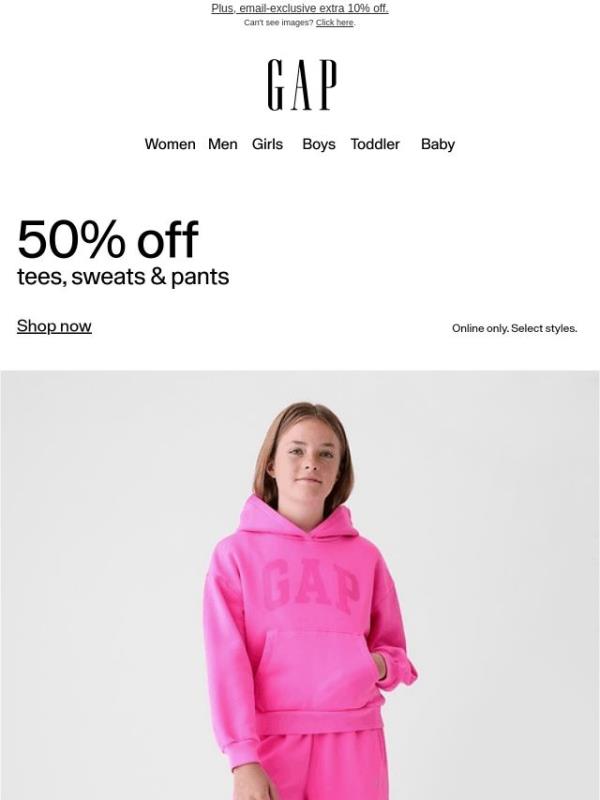 Your laid-back favorites: 50% off soft sweats & more
