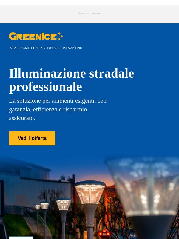 Illuminazione Pubblica PRO: Scopri la nostra gamma più professionale