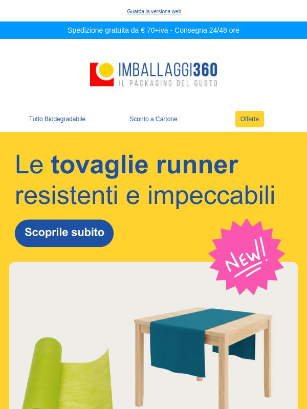 ⚡Hai già visto la novità per i tuoi tavoli?