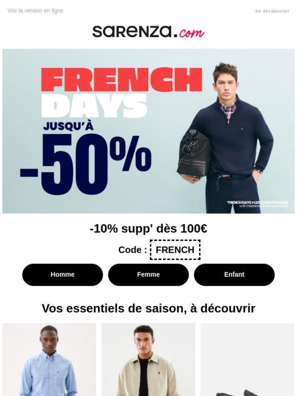 BOSS, Paul Smith, Lacoste... Jusqu'à -50%