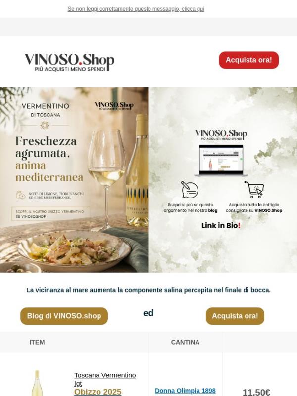 🌊 VINOSO | Vermentino: Note di limone, cedro e pompelmo sono indicatori chiave del profilo varietale