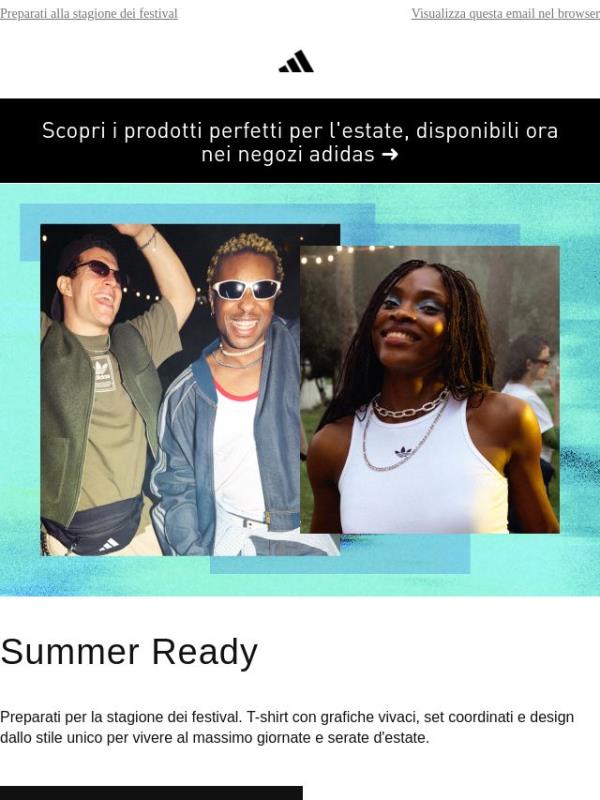 Scopri i prodotti adidas perfetti per vivere al massimo le vibe dei festival
