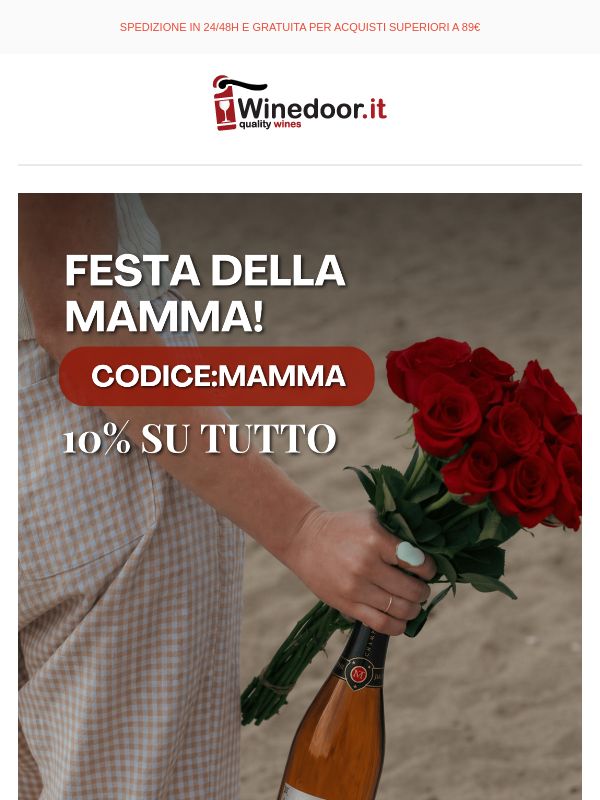 🌸Festa della Mamma: 10% di sconto su tutto