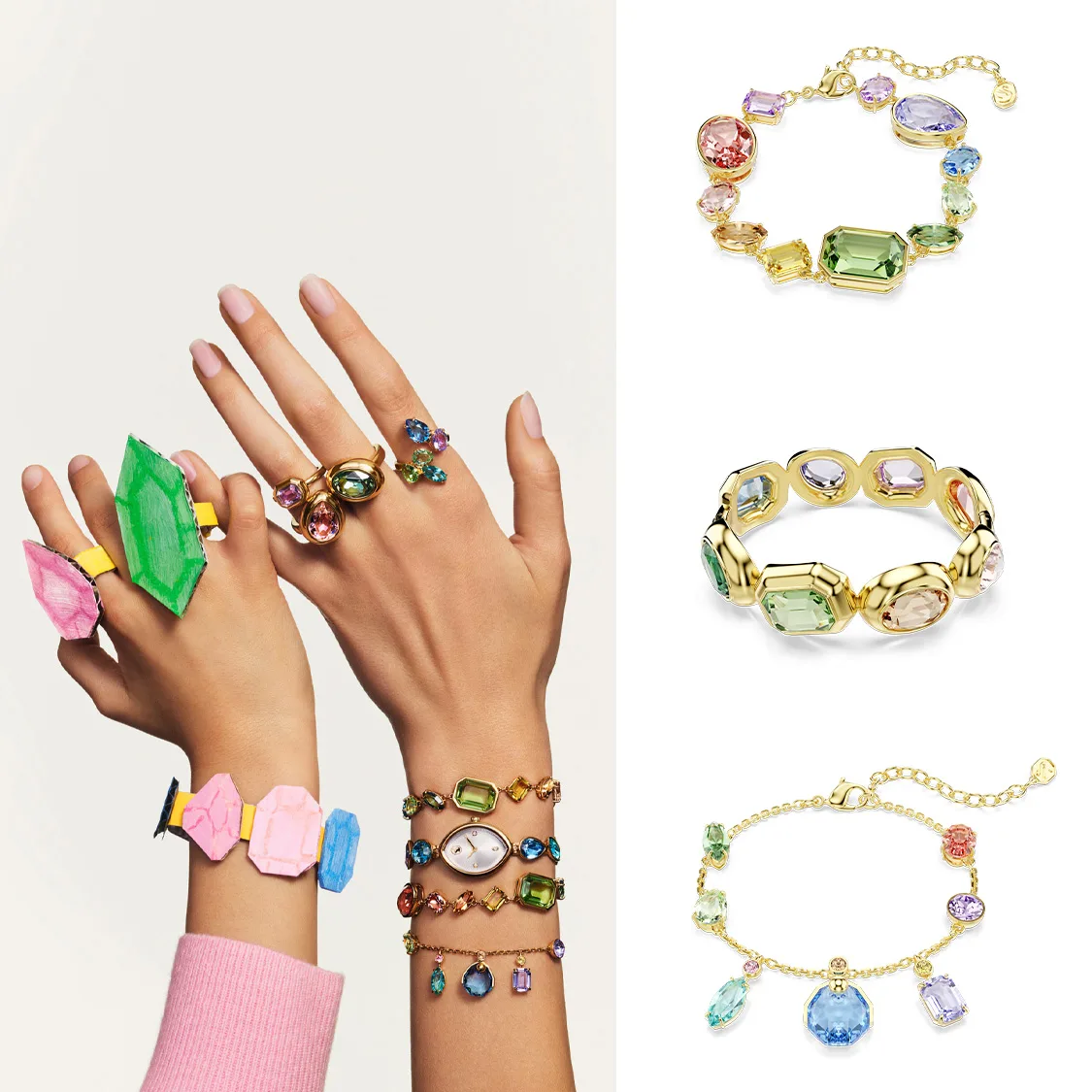 Modelle con bracciali Swarovski Gema