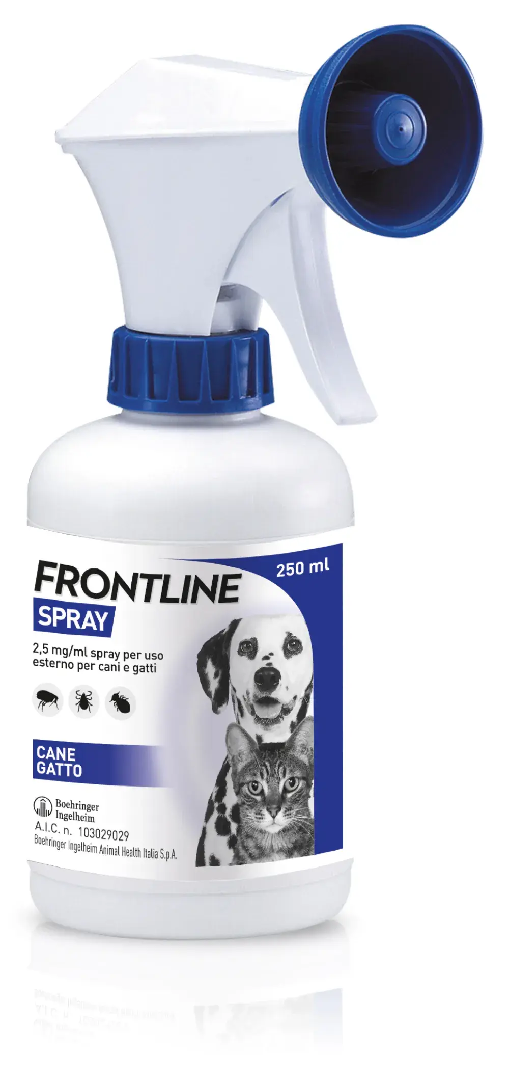 Frontline Spray Protegge Cani Gatti E Cuccioli Da Pulci Zecche E Pidocchi 250 ml