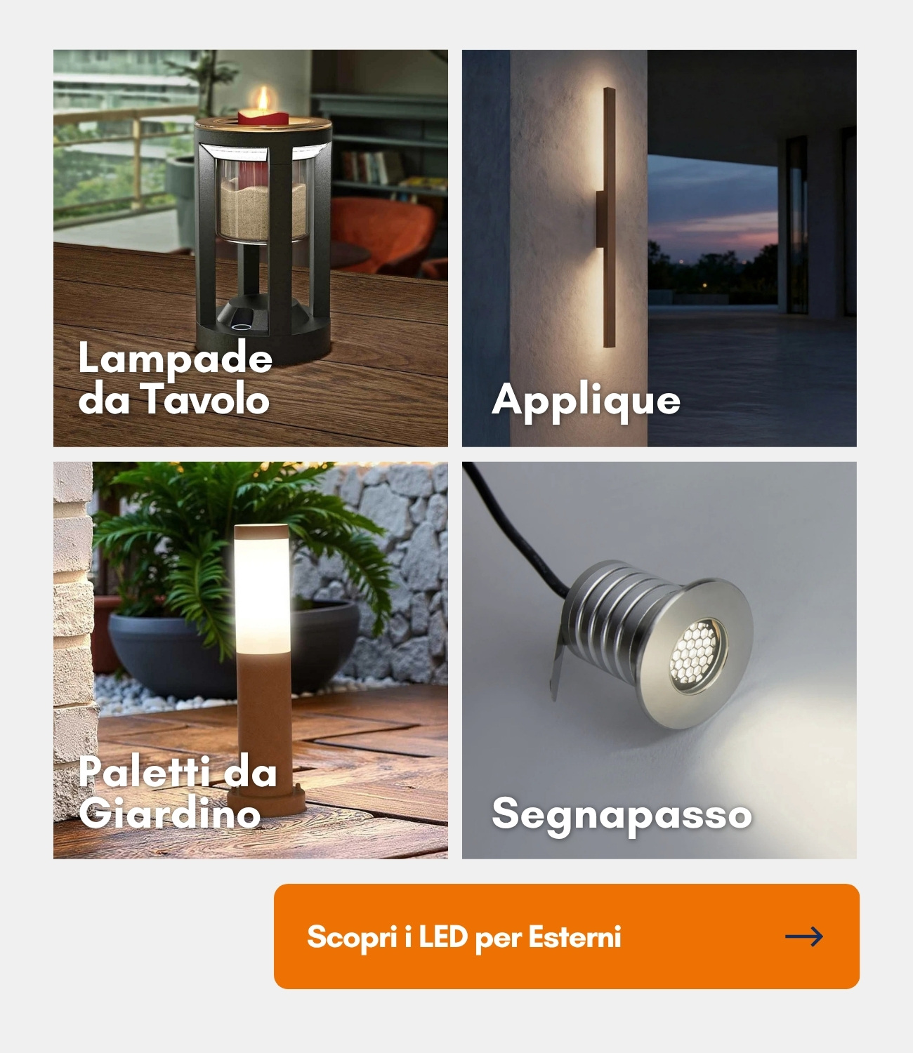 Scopri i LED per Esterni
