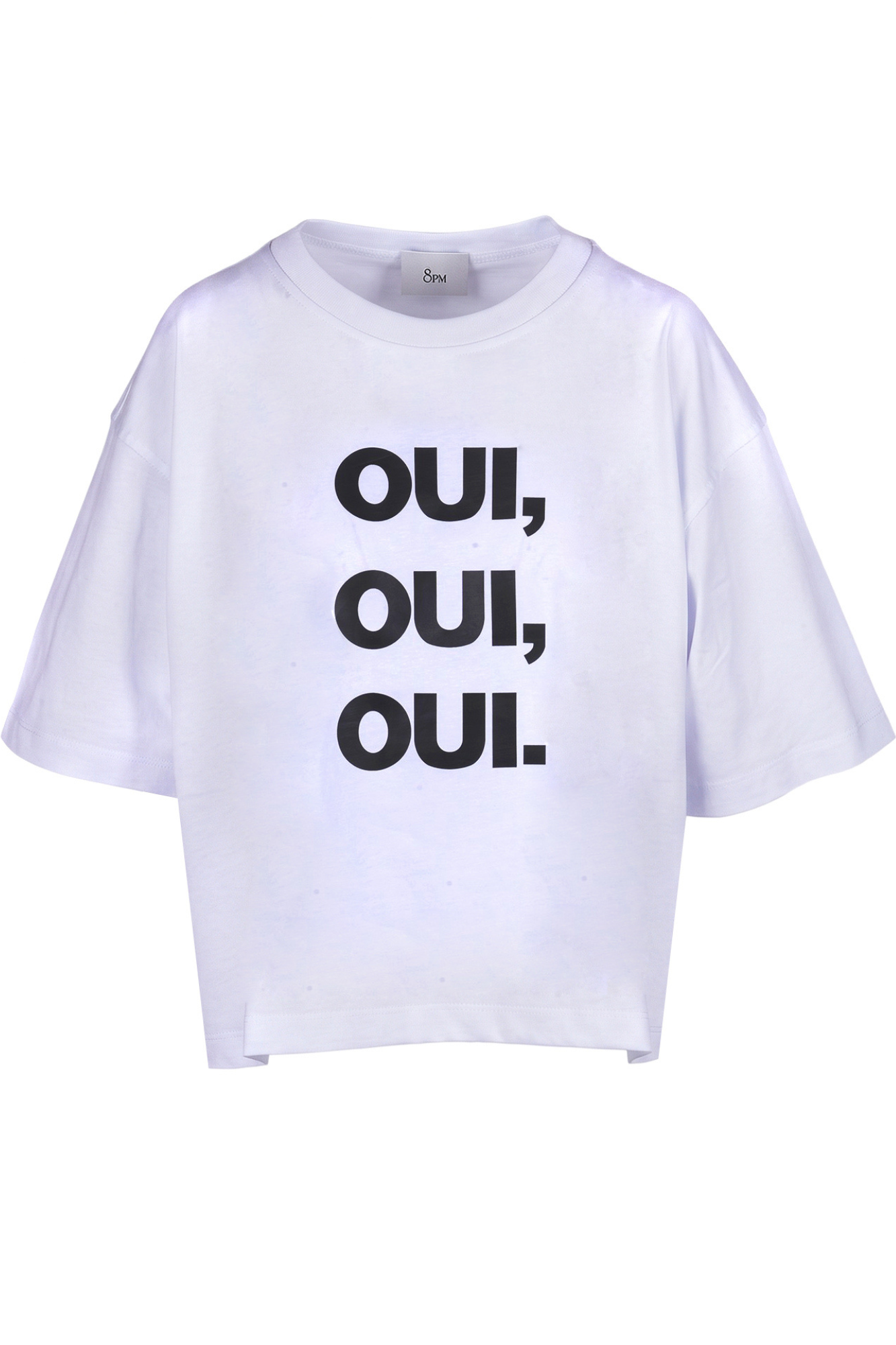 8pm - T-shirt - 470465 - Bianco/Nero - S / Bianco/Nero