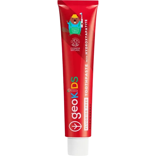 geoKIDS Fluoride Free Toothpaste Strawberry & Hydroxyapatite