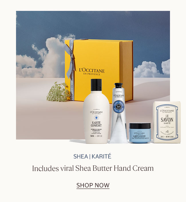 SHEA | KARITÉ | INCLUDES VIRAL SHEA BUTTER HAND CREAM  | SHOP NOW