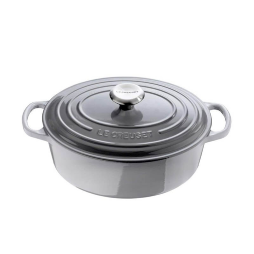 29 cm - Cocotte Evolution Oval Cast Iron Casserole - Mist Grey