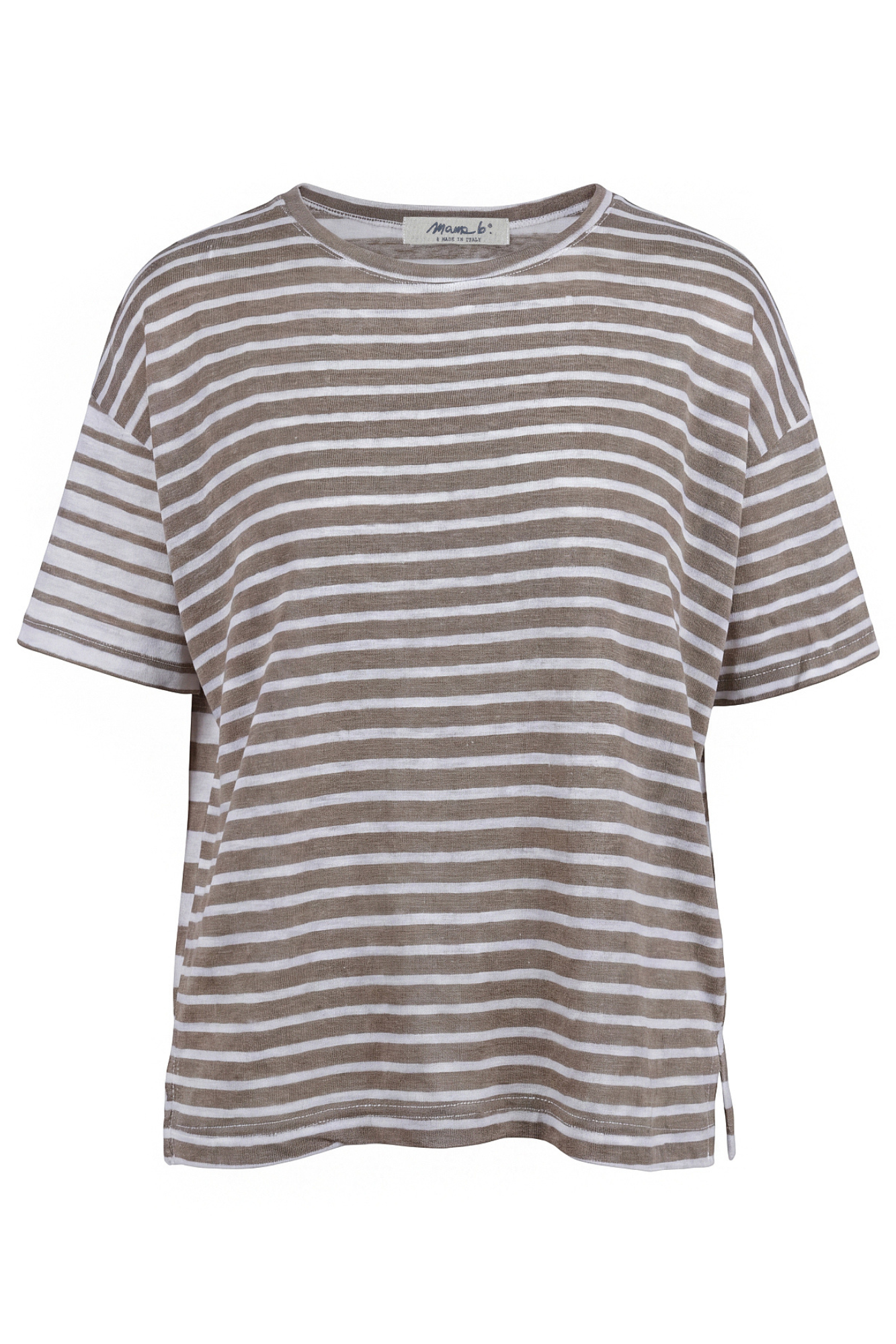 Mama B - T-shirt - 471384 - Kaki/Latte - S / Kaki/Latte