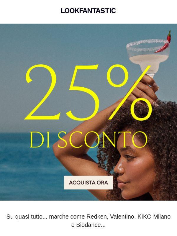 25% di sconto