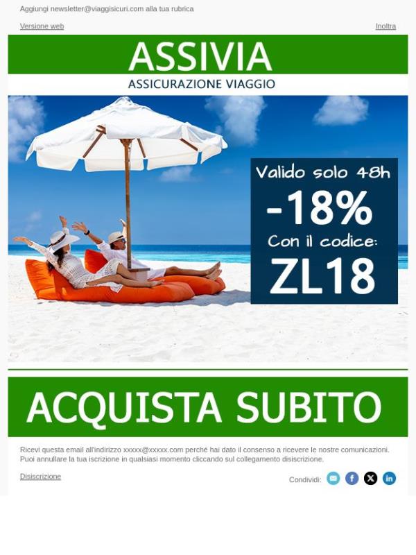 - 18% su tutte le nostre polizze!