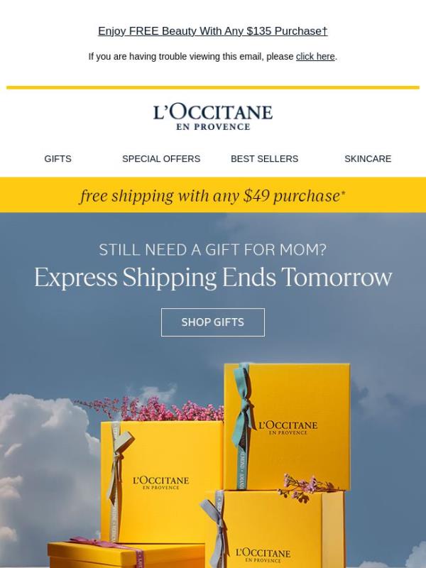 Reminder: Express Shipping Ends Tomorrow 🏁