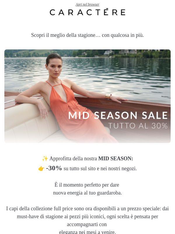 Mid Season: gli abiti che ami, ora al -30%