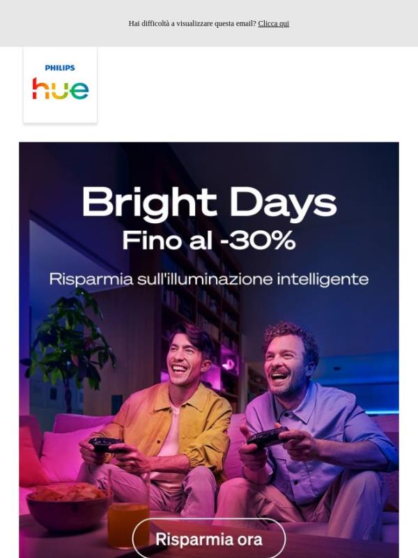 Bright Days: Offerte sulle luci smart!