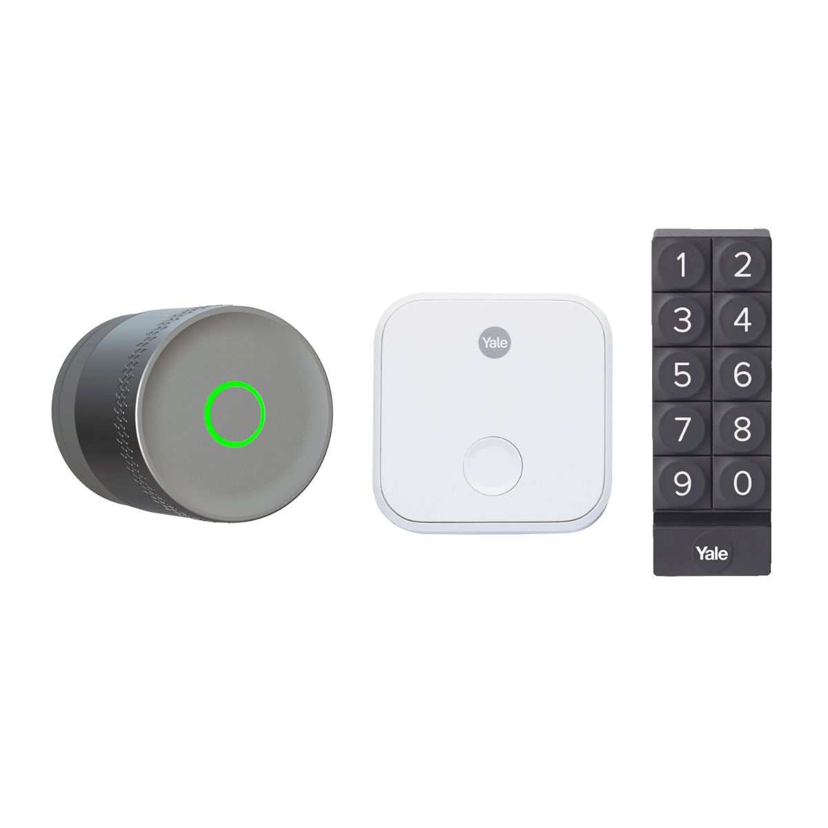 Image of Smart Lock Linus® L2 Lite Argento + ConnectX Wi-Fi Bridge + Tastierino Smart