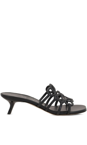 Petal Anagram leather sandals