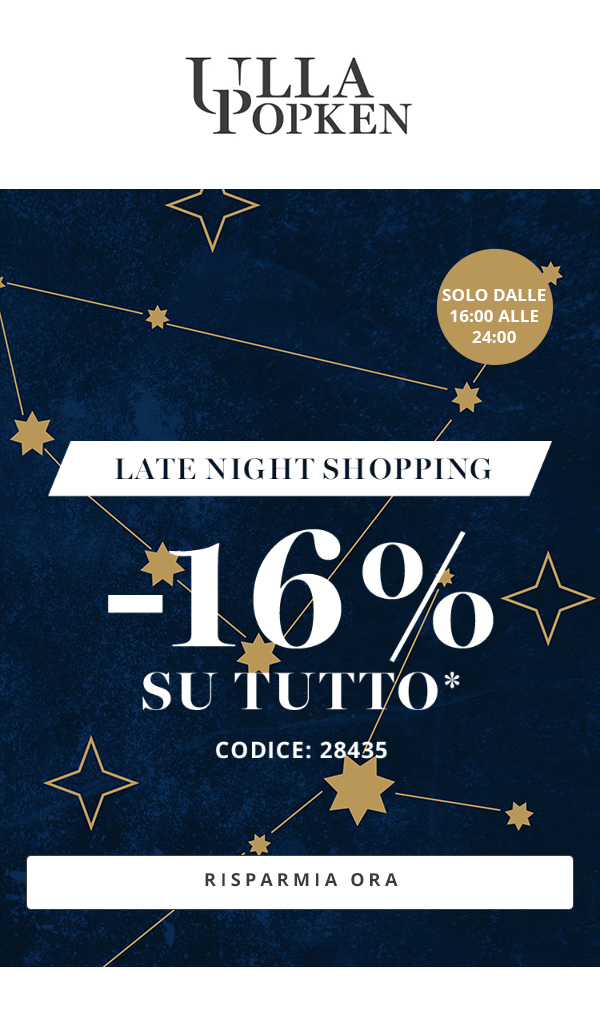 -16% su tutto