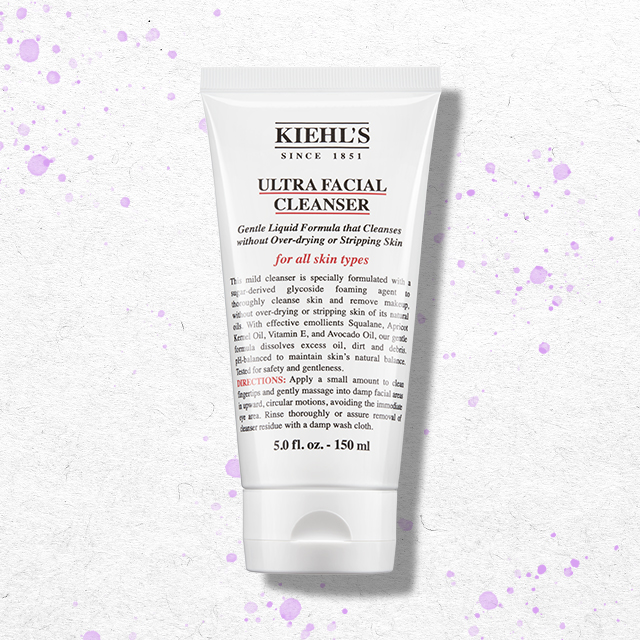 Kiehl's Ultra Facial Cleanser, formula liquida delicata per tutti  i tipi di pelle con Squalano e Olio di Avocado, 150 ml.