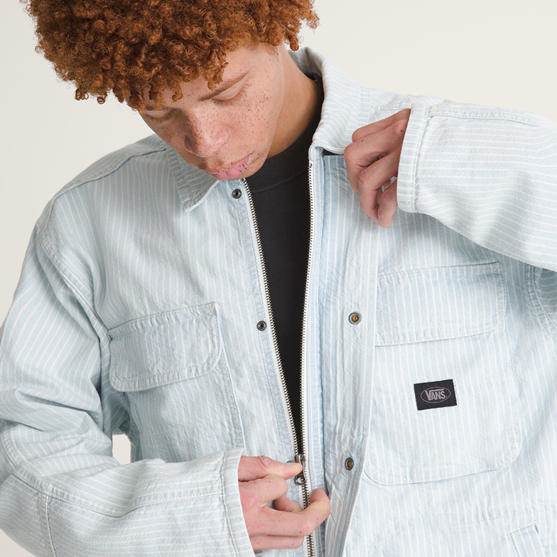 Umber Denim Stripe Jacket
