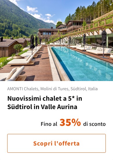 Nuovissimi chalet a 5* in Südtirol in Valle Aurina