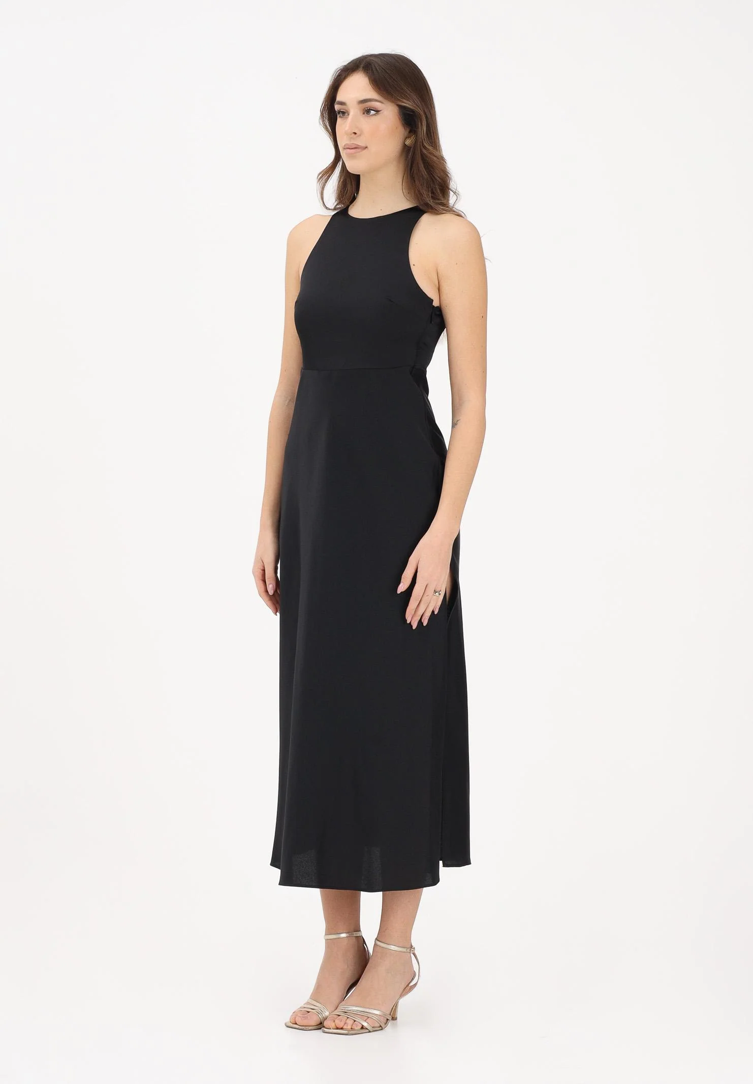 Image of ARMANI EXCHANGE Abito midi nero da donna