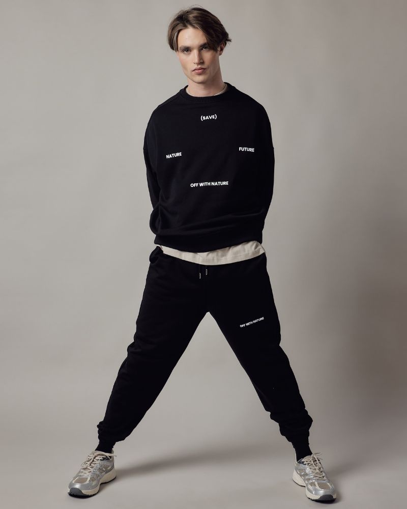 Joggers Loose Fit Unisex Black