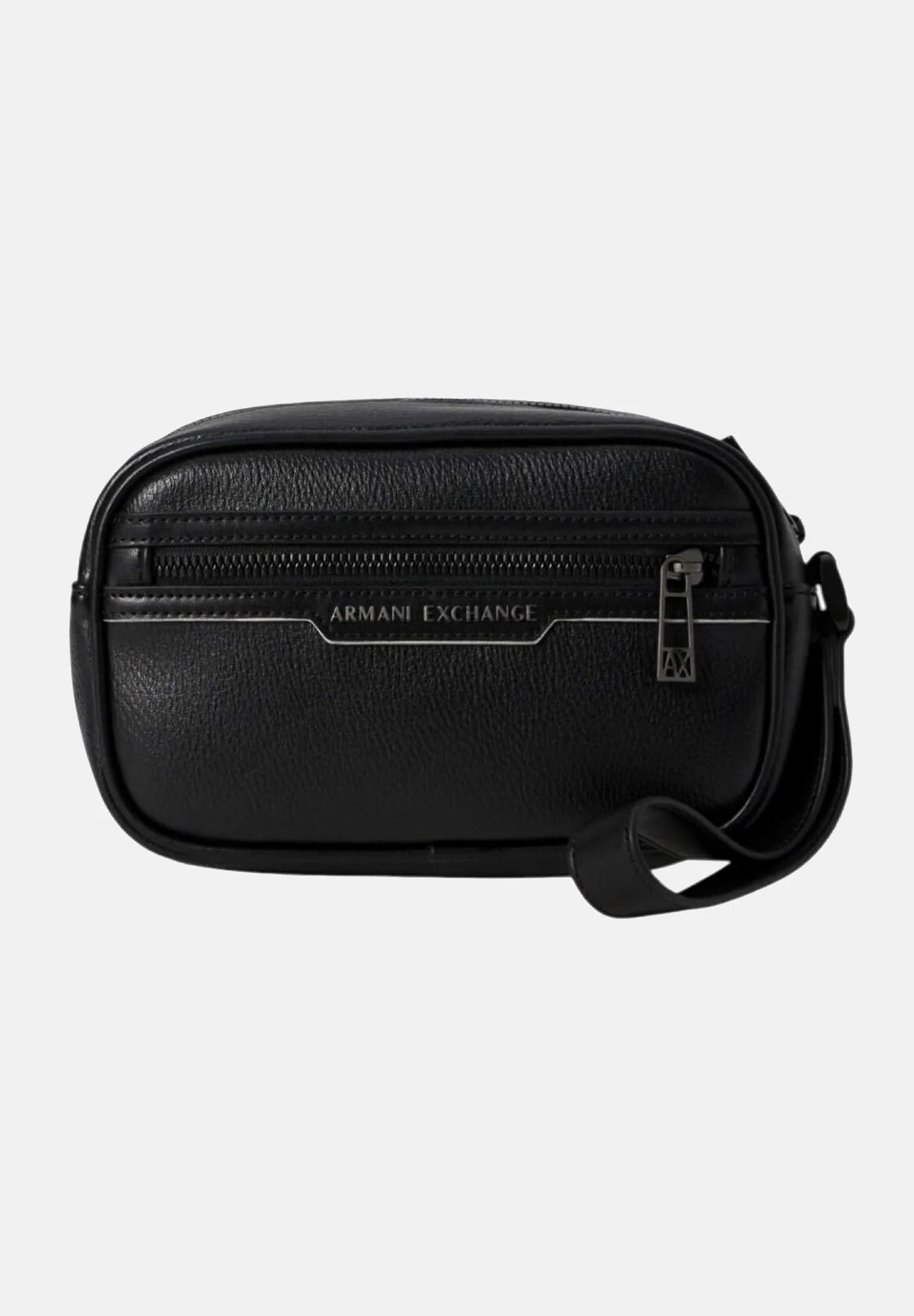 Image of ARMANI EXCHANGE Pochette nera da uomo con logo