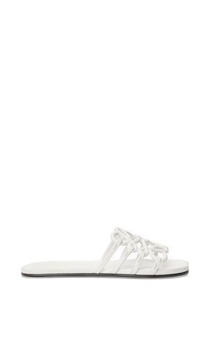 Petal Anagram leather slides