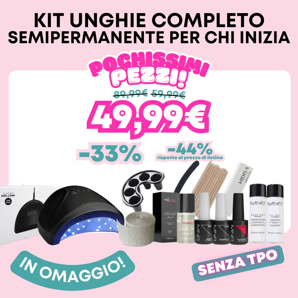 Image of MNP Kit Semipermanente Unghie - COMPLETO - Lampada LED 48W, Smalto Gelegant Rosso, Accessori