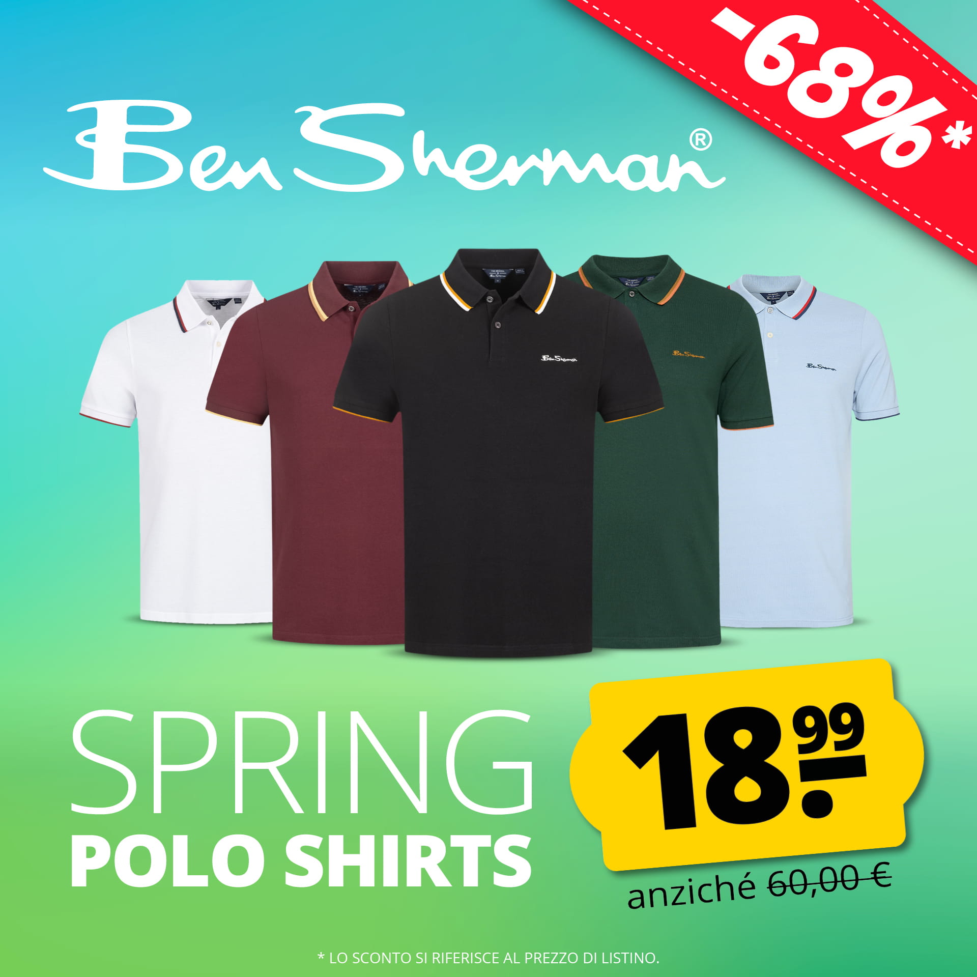 ben sherman twin tipped uomo polo