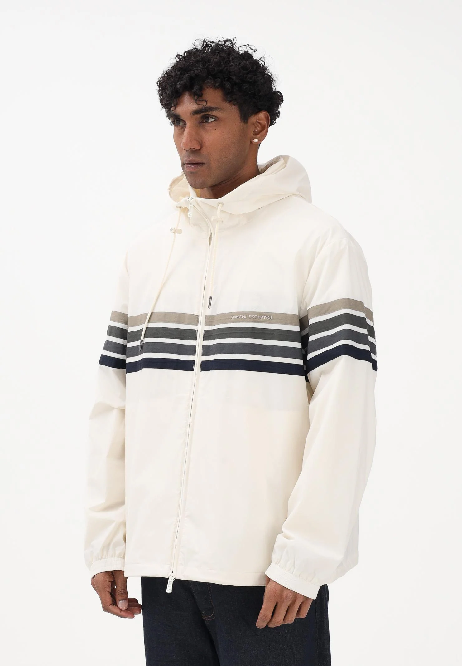 Image of ARMANI EXCHANGE Giacca a vento crema da uomo