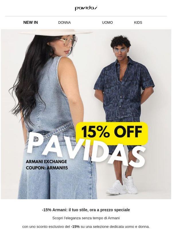 -15% su Armani: il tuo stile, ora a un prezzo speciale