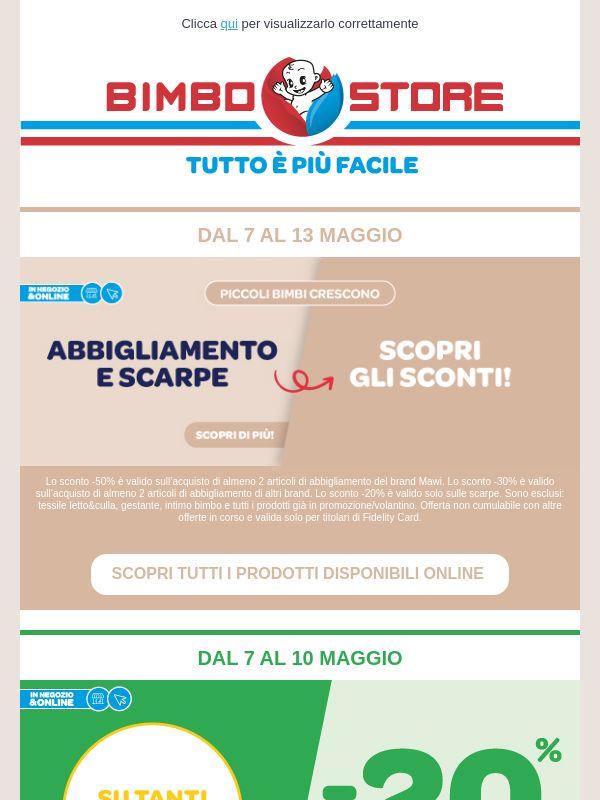 😎Sconti su Abbigliamento e Passeggini!