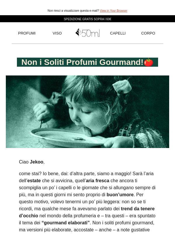 Jekoo, meglio un profumo alla carbonara o al pomodoro?🍅