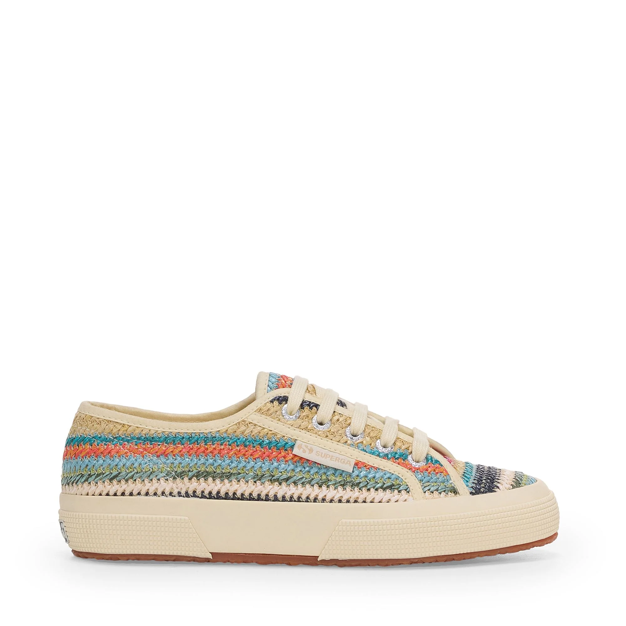 Image of 2750 RAFFIA - Le Superga - Sneaker - Woman - BLUE WEAVING