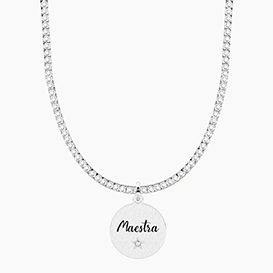 Collana MILLELUCI  con ciondolo MAESTRA