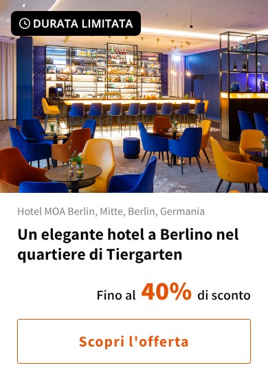 Un elegante hotel a Berlino nel quartiere di Tiergarten