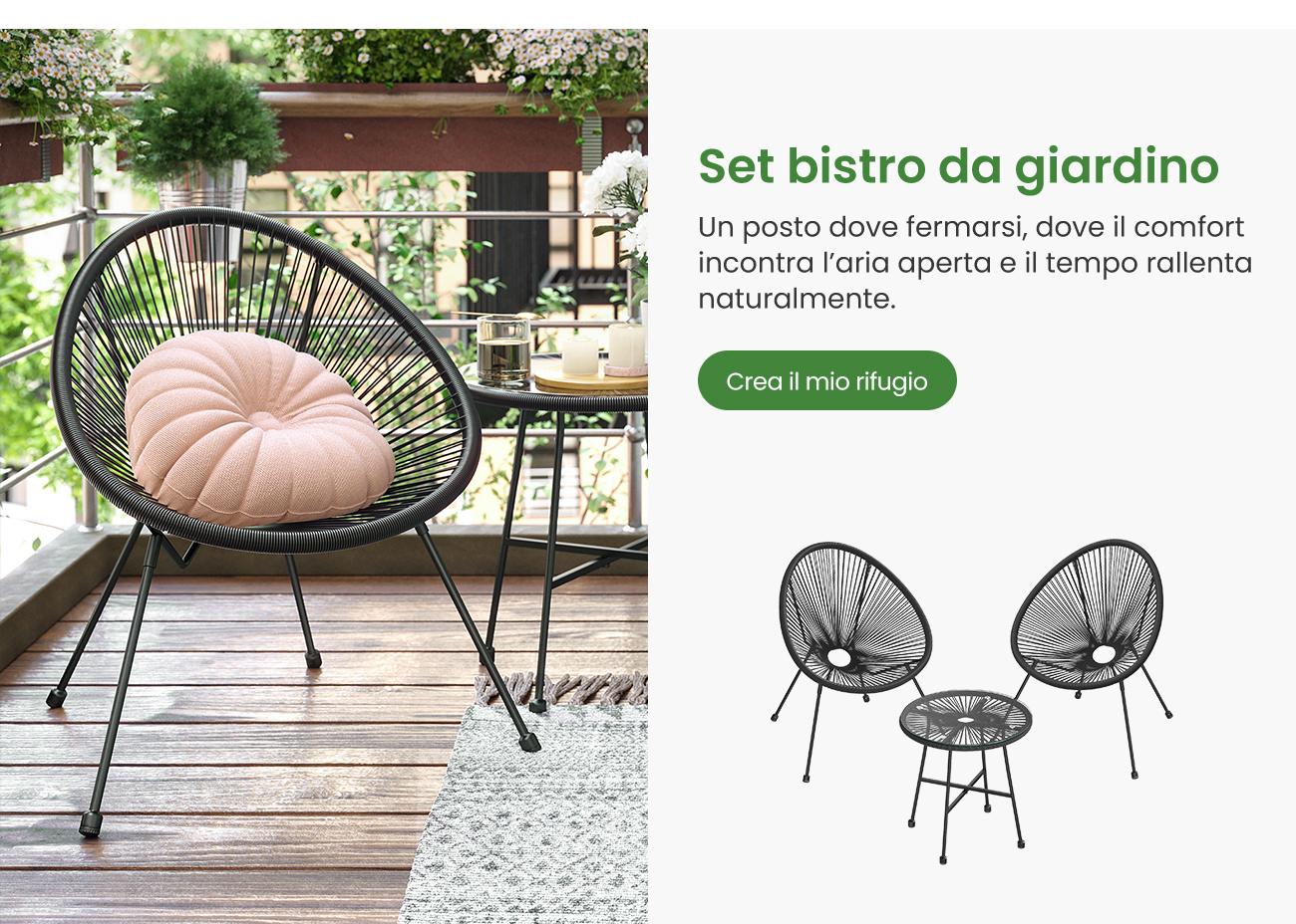  Set bistro da giardino