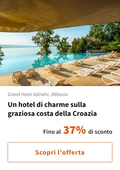 Un hotel di charme sulla graziosa costa della Croazia